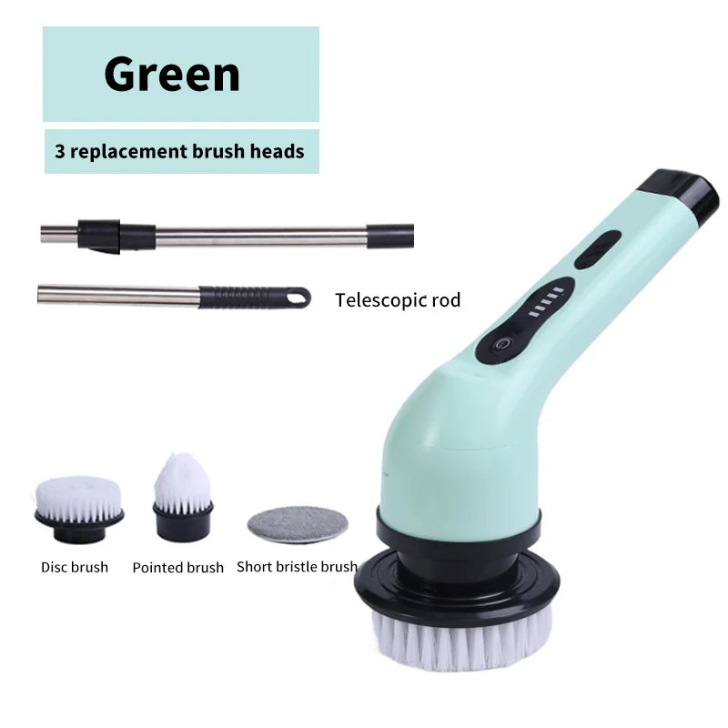 9-In-1 Electric Spin Cleaning Scrubber 