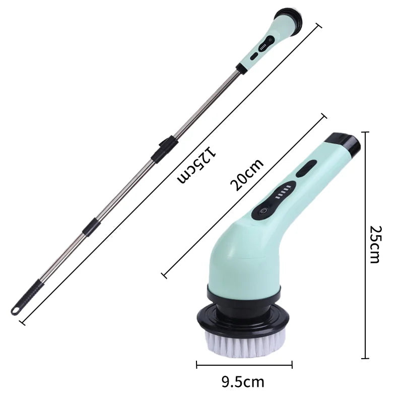 9-In-1 Electric Spin Cleaning Scrubber 