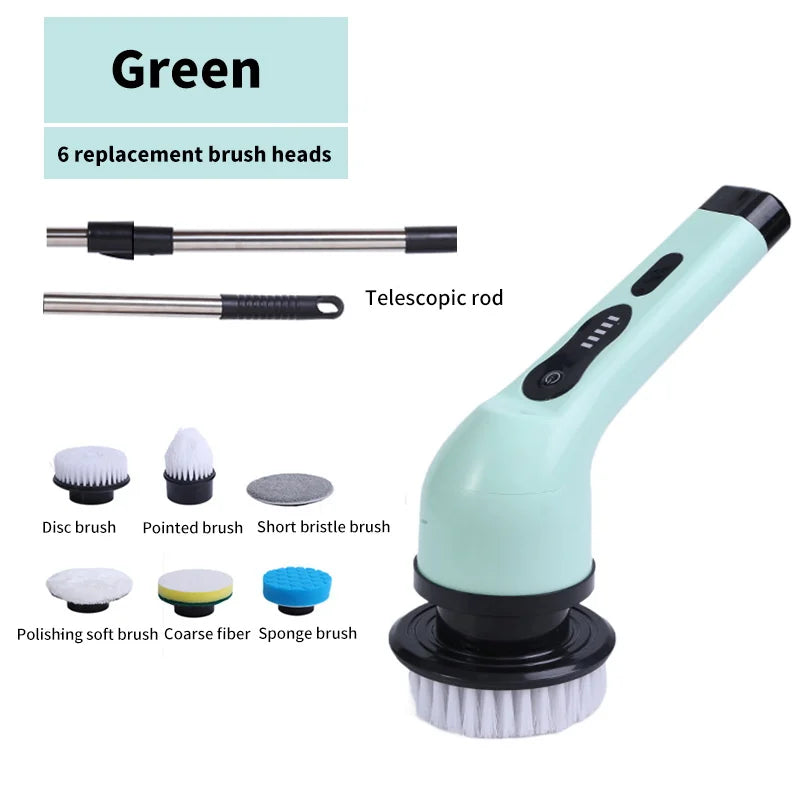 9-In-1 Electric Spin Cleaning Scrubber 