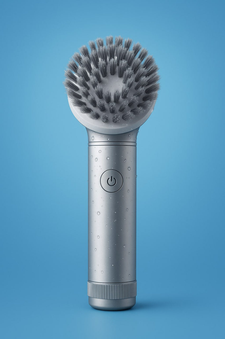 Cordless Spin Scrubber - Rechargeable, 5 Brush Heads for a Sparkling Shower